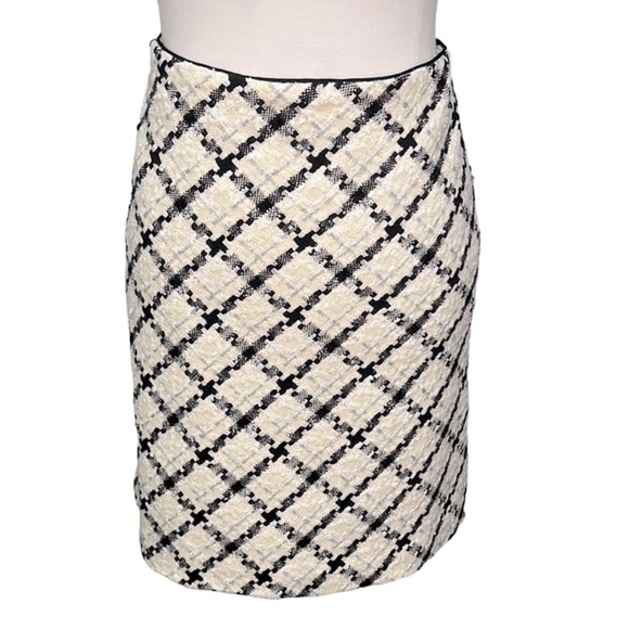 WHBM Wool Windowpane Skirt - Picture 1 of 4